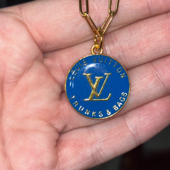 Louis Vuitton Charm up-cycled on unbranded chain - Picture 2 of 6
